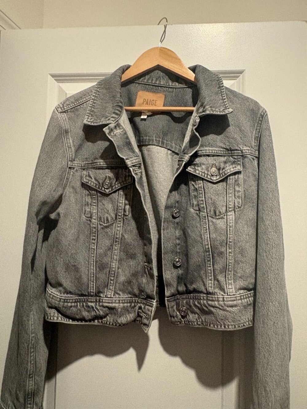 PAIGE grey denim jacket